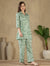 Sage Green Abstract Print Co-Ord Set
